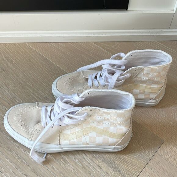 Vans Sk8-Hi Tapered 'Crystal Sidestripe Checkerboard' High-Top Sneakers - Picture 7 of 11